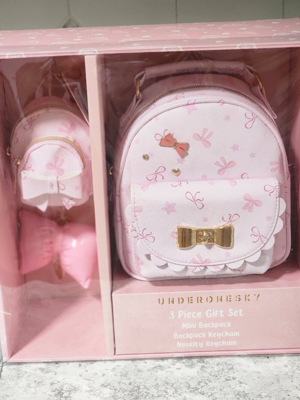 Mini Backpack" New 3 Piece Gift Set" Underonesky" Brand New